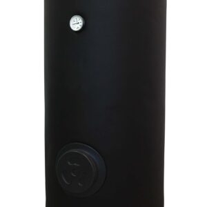 Boiler cu 2 serpentine FORNELLO SOL 300 LT 2S, pentru centrala termica si solar, montaj pe sol, izolatie termica, manta de protectie , flansa de vizitare