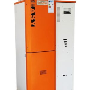 Centrala pe peleti Fornello Slimpel Easy 40 kw, curatare mecanica arzator si schimbator de caldura, arzator din inox, pompa de circulatie, tiraj fortat, buncar 88 kg, Ecodesign A+