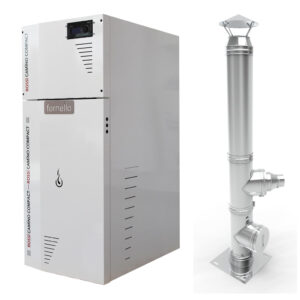 Pachet Centrala termica compacta pe peleti Fornello Rossi Camino Compact 25 kw, p