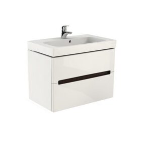 Set mobilier cu 2 sertare si lavoar 60 cm, alb Kolo Modo ( stoc bucegi )