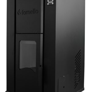 Termosemineu pe peleti Fornello Pellet King 40 kw complet echipata pentru incalzire, pompa , vas de expansiune ,supapa de siguranta, automatizare , tiraj fortat, buncar peleti 100 litri, aprindere automata, Clasa energetica A+