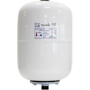 Vas expansiune sanitar Fornello 18 litri, vertical culoare alb, presiune maxima 10 bar, membrana EPDM