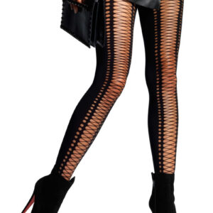 Dresuri cu sireturi, Leg Avenue, model 7925, negru, marime universala