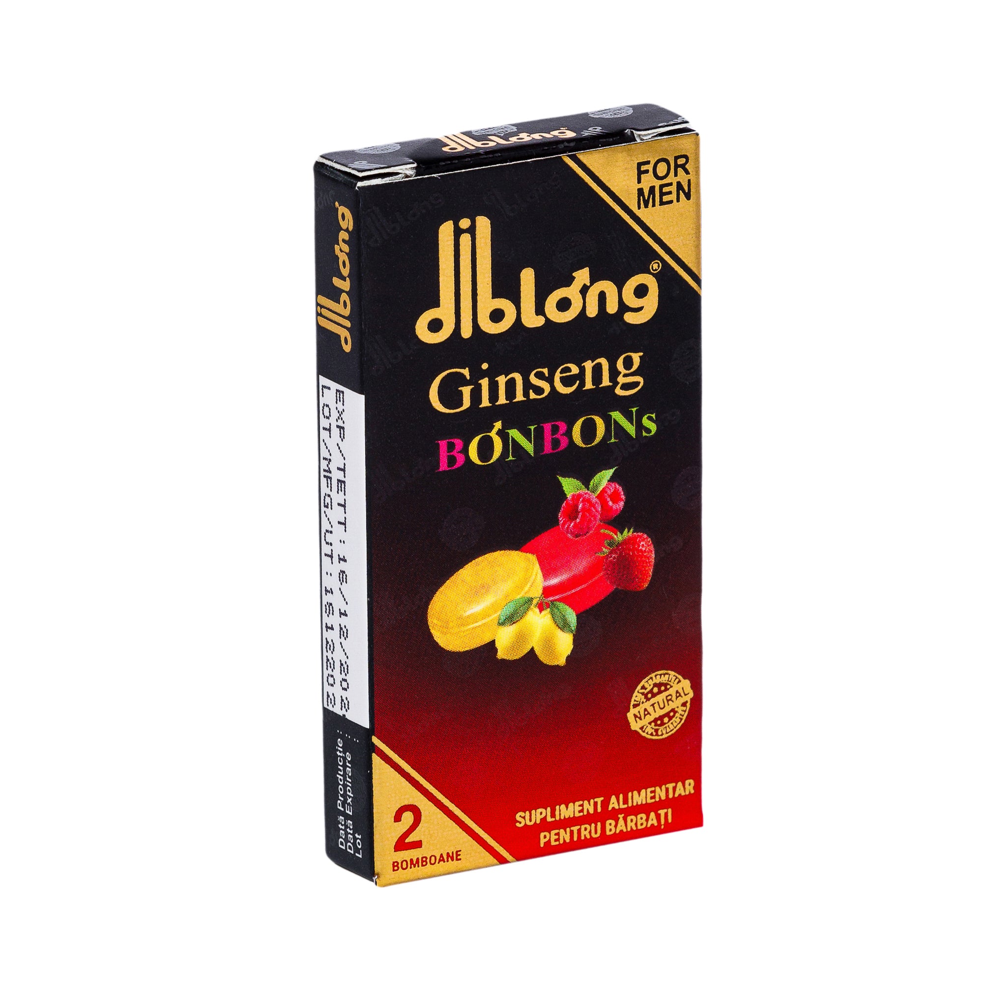 Bomboane afrodisiace premium concentrate, DIBLONG GINSENG BONBONS for MEN, pentru potenta, erectie, impotriva ejacularii, 100% natural, 1 cutie x 2 buc