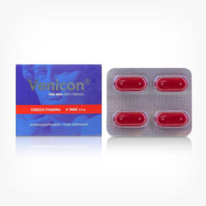 Capsule VENICON Men, pentru stimularea erectiei si imbunatatirea performantelor sexuale, 4 buc